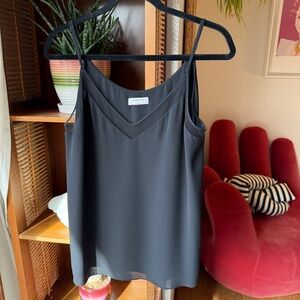 Aritzia Babaton Galen Mesh-Trim Cami Tabk, sz L